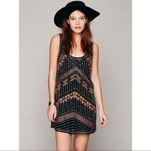 Free People Tribal Arrows Embellished Dress